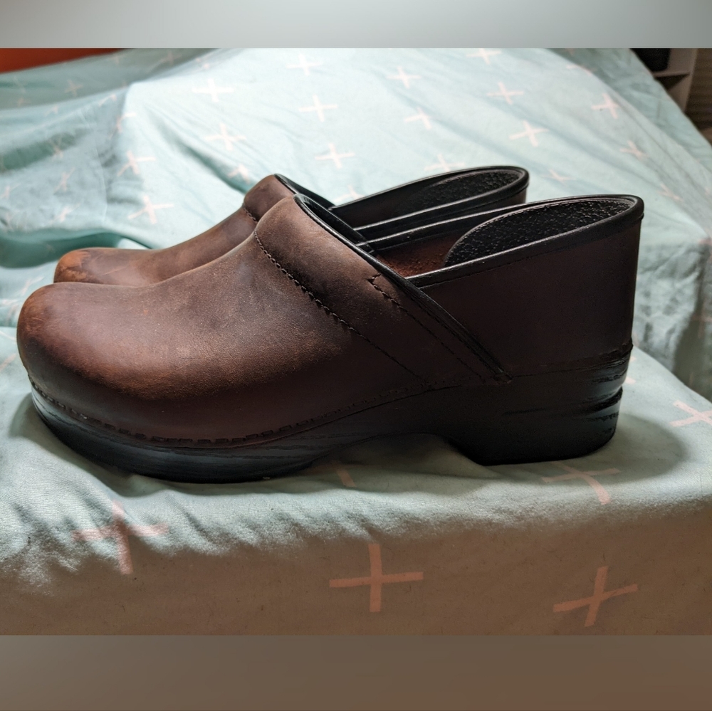 Dansko leather clogs